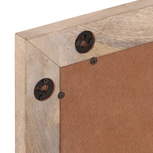 Комплект мебели за баня, 2 части, масивна мангова дървесина