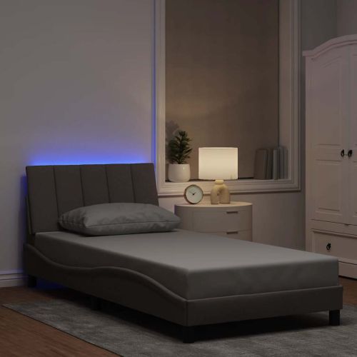 Рамка за легло без матрак Hanko, таупе, 100x200 см, плат