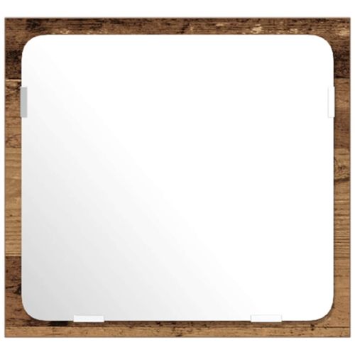 Комплект мебели за баня 3 pcs Старо дърво Инженерно дърво