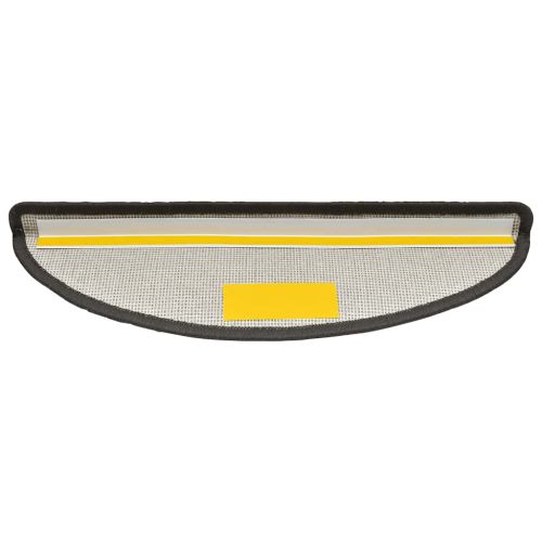 Изтривалки за стълби, 20 бр., 56x17x3 см, тъмносиви, полукръгли