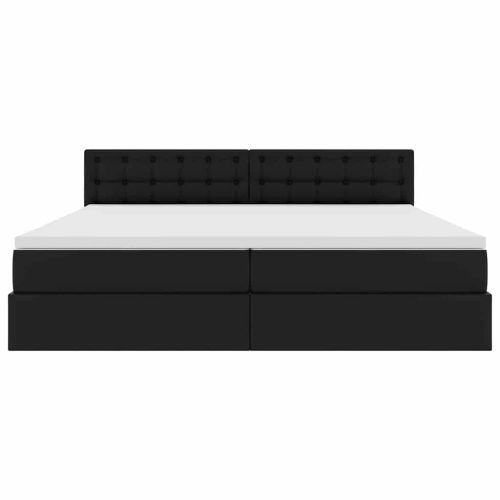 Легло с място за съхранение и LED Светлосиво 200 x 200 cm