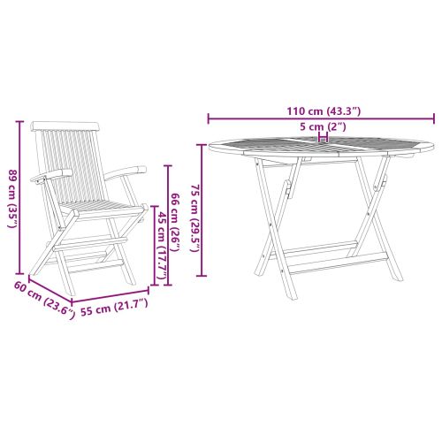 Комплект за хранене в градината 5 pcs Кафяво