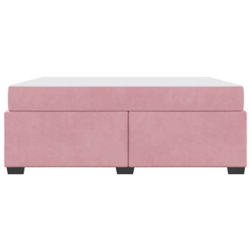 Рамка за легло с матрак Розово 180 x 200 cm текстил