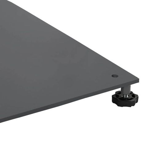 Основа за чадър Тъмносив 100 x 100 x 4 см Стомана