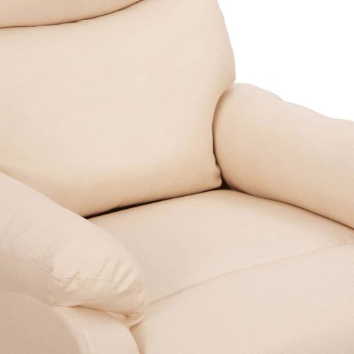 Изправящ стол, кремав, текстил