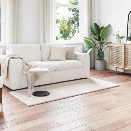 Килим с изкуствена заешка козина Olite Крем 100 x 200 cm