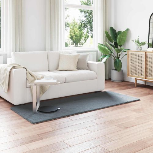 Килим с изкуствена заешка козина Olite Антрацит 100 x 200 cm