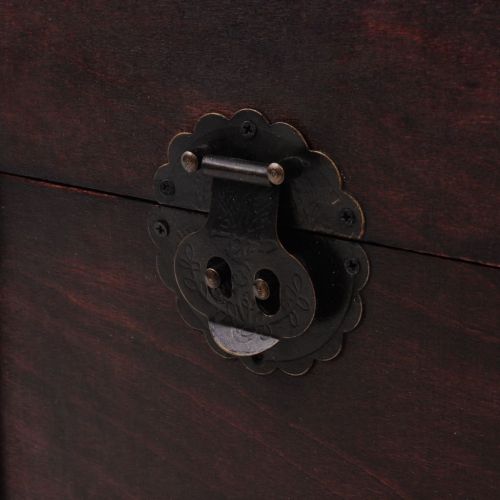 Винтидж сандък за съкровища, дърво, 66x38x40 см