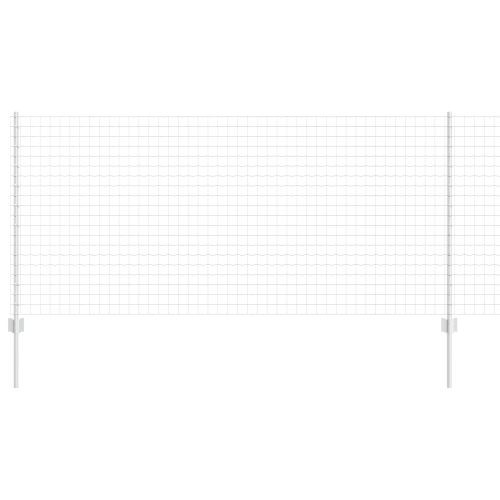 Ограда и колче Сребрист 1 x 10 m Стомана