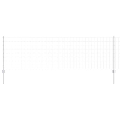 Ограда и колче Сребрист 0,8 x 10 m Стомана