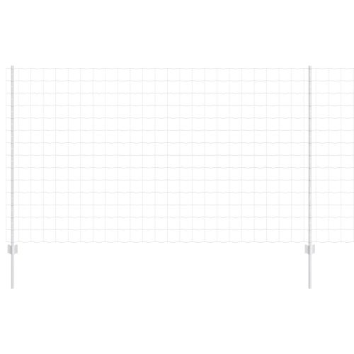 Ограда и колче Сребрист 1,4 x 10 m Стомана