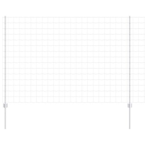 Ограда и колче Сребрист 1,6 x 10 m Стомана