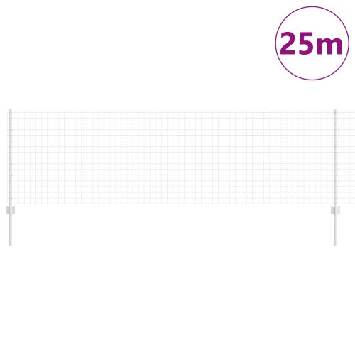 Ограда и колче Сребрист 0,8 x 25 m Стомана