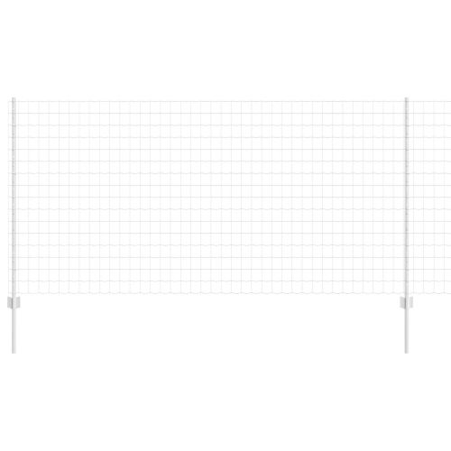 Ограда и колче Сребрист 1,2 x 10 m Стомана