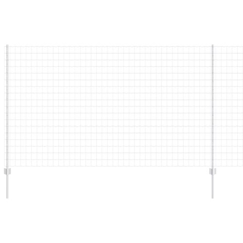 Ограда и колче Сребрист 1,4 x 10 m Стомана