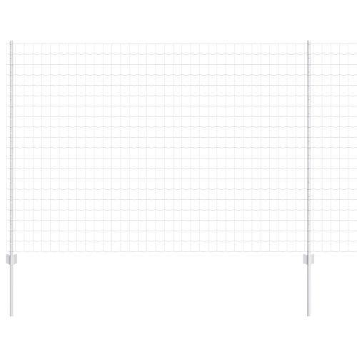 Ограда и колче Сребрист 1,5 x 10 m Стомана