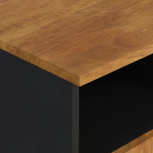 ТВ шкаф, 100x33x46 см, масивно мангово и инженерно дърво