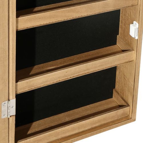 Огледален шкаф за бижута с LED осветление, стенен монтаж