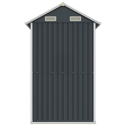 Градинска барака, антрацит, 192x152,5x237 см, поцинкована стомана