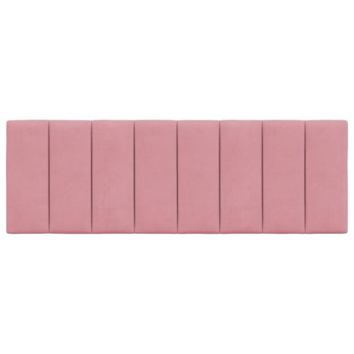 Мека табла за легло Hanko, розова, 120 см, кадифе