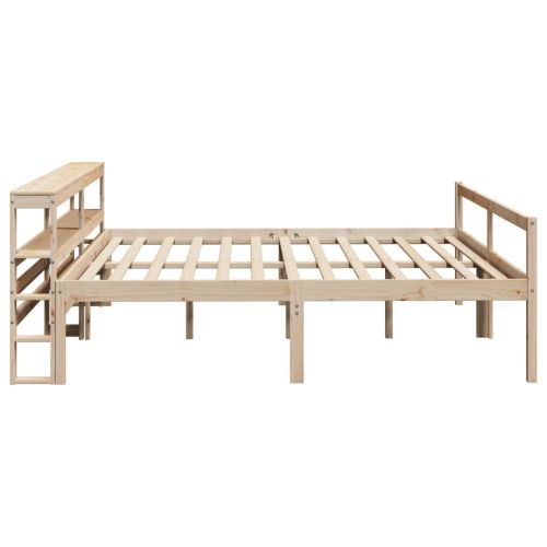 Легло за възрастни с табла, 180x200 см, борово дърво масив