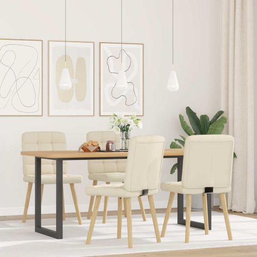 Трапезни столове, 4 бр, лен