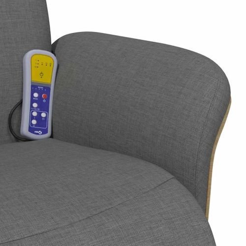 Стол с масаж Тъмен сив 79 x 87 x 104.5 см текстил