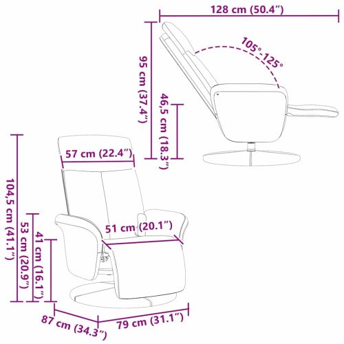Стол с масаж Черно 79 x 87 x 104.5 см текстил