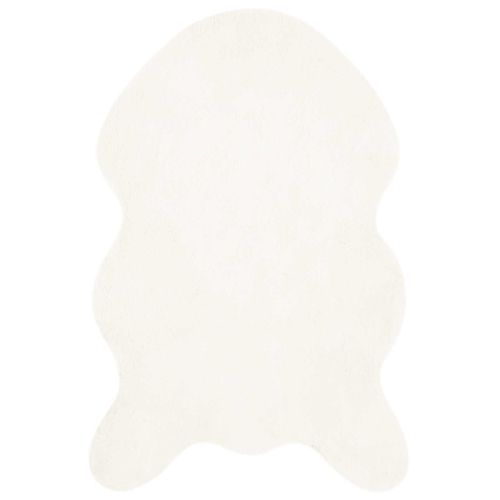 Килим с изкуствена заешка козина Olite Крем 80 x 120 cm