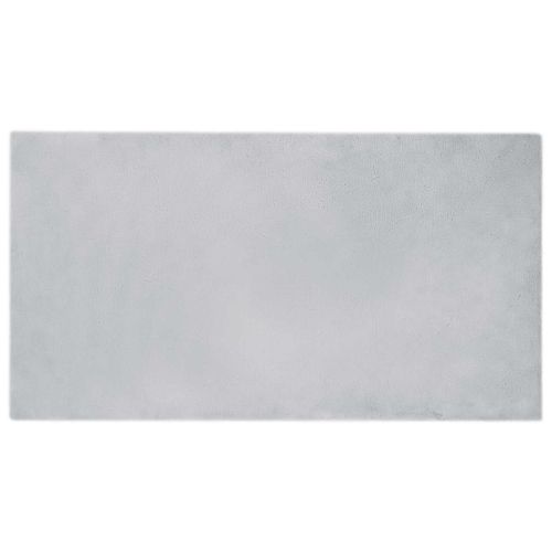 Килим с изкуствена заешка козина Olite Сив 60 x 110 cm