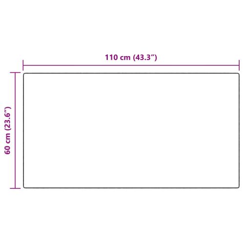 Килим с изкуствена заешка козина Olite Таупе 60 x 110 cm