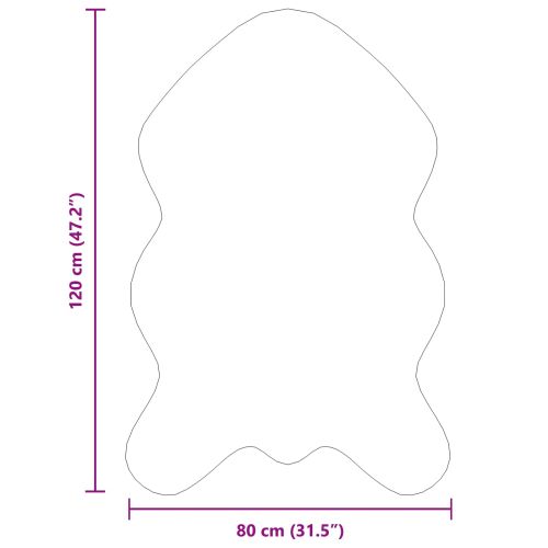 Килим с изкуствена заешка козина Olite Таупе 80 x 120 cm