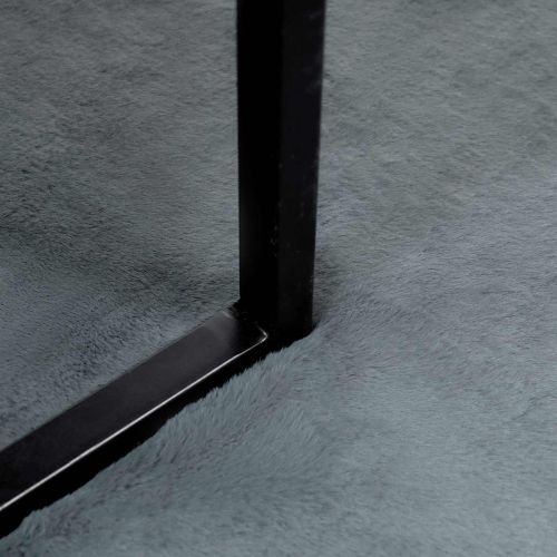 Килим с изкуствена заешка козина Olite Антрацит 60 x 90 cm