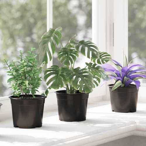 Цветна саксия 50 pcs Черно Ø 15 x 12.5 см Пластмаса