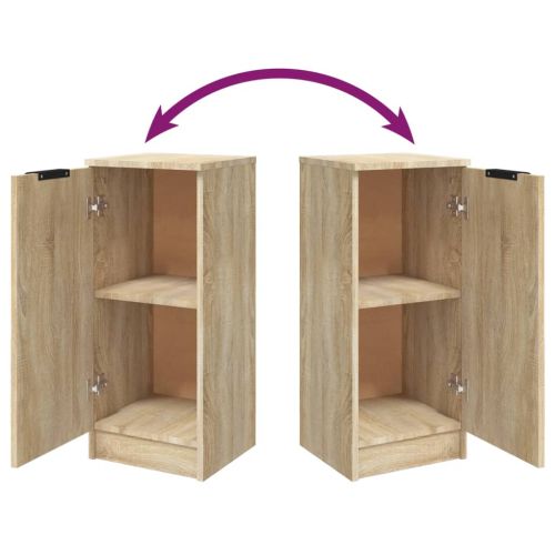 Сайдборд, дъб сонома, 30x30x70 см, инженерно дърво