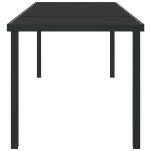 Градинска маса Черно 200 x 80 x 73 см Масивна тикова дървесина