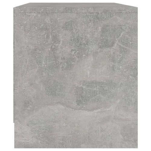 ТВ шкаф, бетонно сив, 90x35x40 см, инженерно дърво