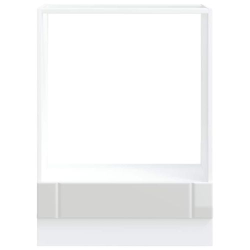 Шкаф за фурна, Lucca, бял гланц, инженерно дърво