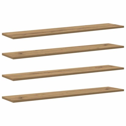 Етажерка Борд 4 pcs Кафяво 100 x 20 x 1,5 cm Инженерно дърво