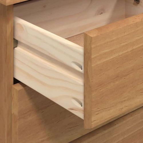 Шкаф с чекмеджета с чекмедже ASKIM Кафяво 91 x 40 x 95.5 см