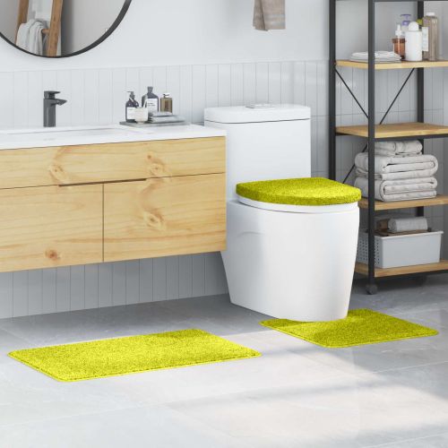 Комплект антислип килими за баня 3 pcs Зелен ПП