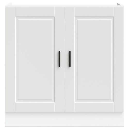 Шкаф за мивка, Porto, бял, 80x46x81,5 см, инженерно дърво