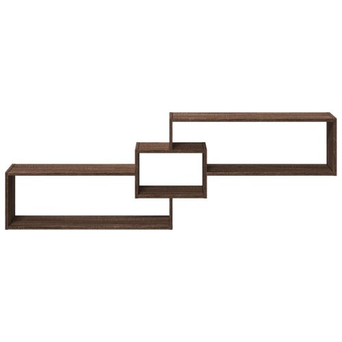 Стенен шкаф, 158x18x53 см, кафяв дъб, инженерно дърво