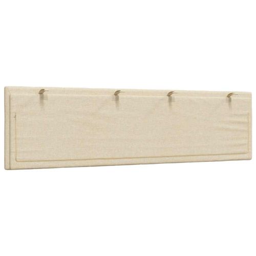 Мека табла за легло Hanko, кремава, 180 см, плат