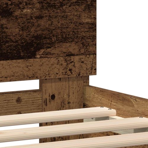 Рамка за легло Старо дърво 75 x 190 cm Инженерно дърво