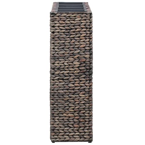 Повдигнато легло с 4 саксии, воден хиацинт, кафяво