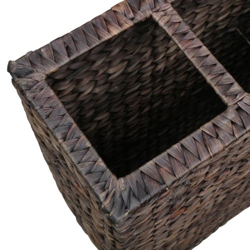 Повдигнато легло с 4 саксии, воден хиацинт, кафяво