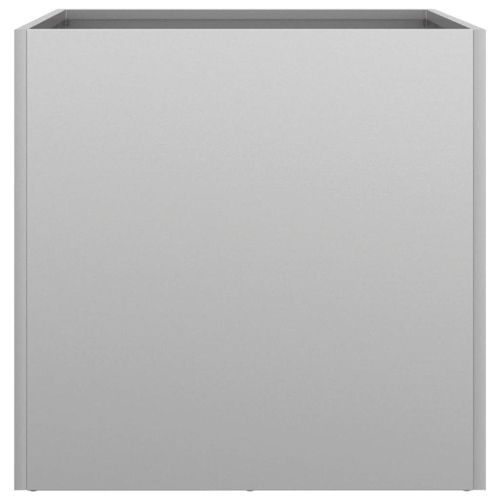 Кашпа, сребриста, 49x47x46 см, поцинкована стомана