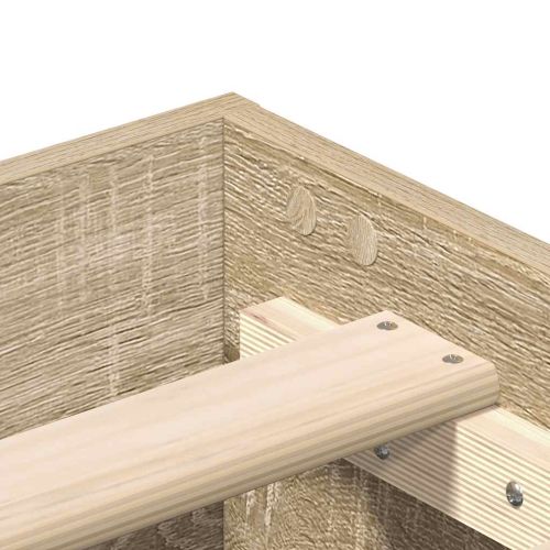 Рамка за легло без матрак сонома дъб 90x190 см инженерно дърво