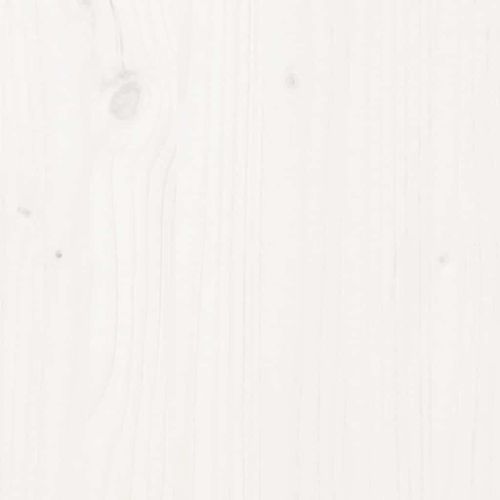 Рамка за легло без матрак, бял, 90x190 см, борово дърво масив